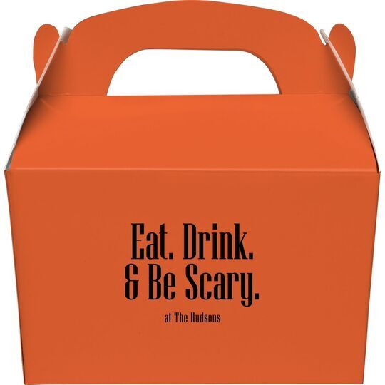 Eat Drink & Be Scary Gable Favor Boxes